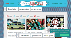 Desktop Screenshot of livinginretrospect.com