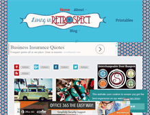 Tablet Screenshot of livinginretrospect.com